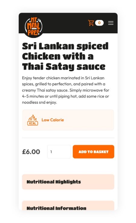 MT MealPrep Website Mobile View 2