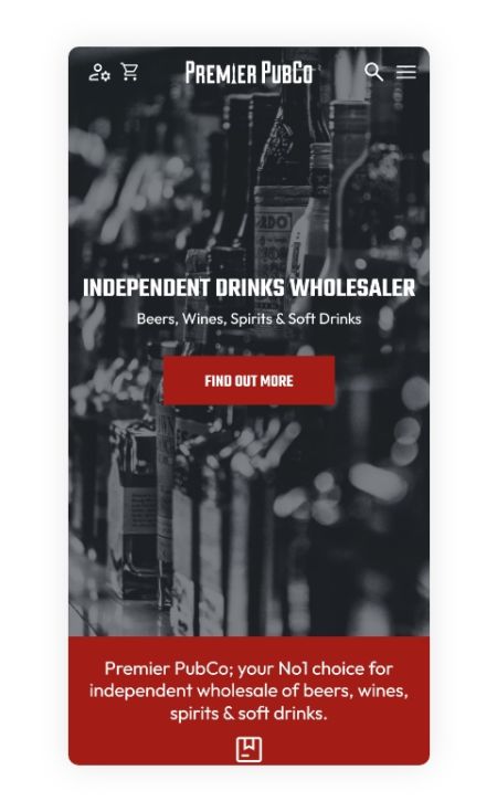 Premier Pub Co Website Example 3