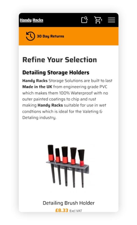 Handy Racks Mobile Example 1