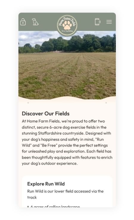 Home Farm Fields Mobile Website 3