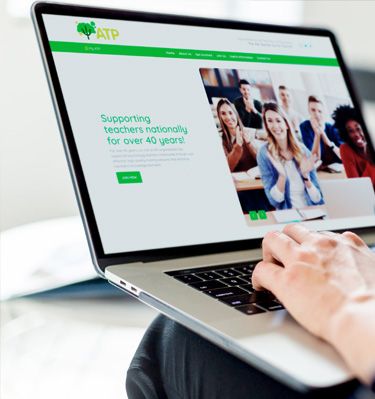 Web Developer at Design 380 viewing a website