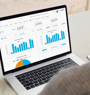 Bespoke Development at Design 380 on a laptop