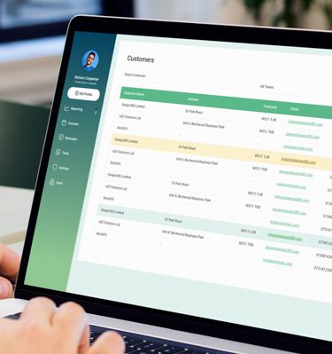 Developer at Design 380 in Cannock in front of laptop