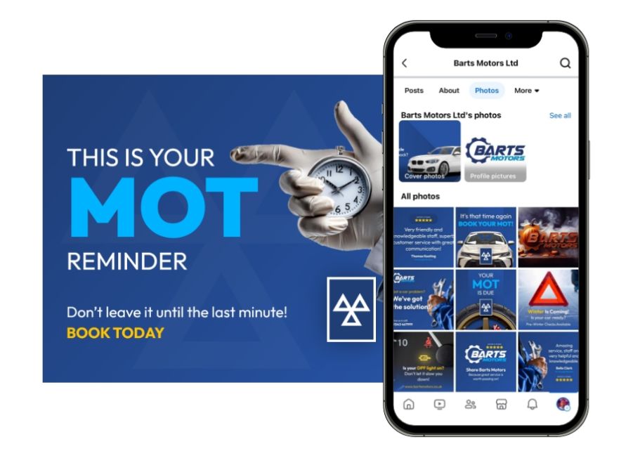 Barts motors example social media